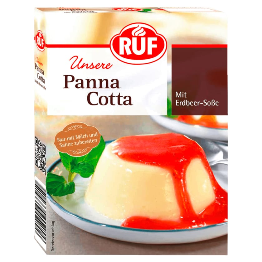 Ruf Panna cotta mit Erdbeersoße 110g